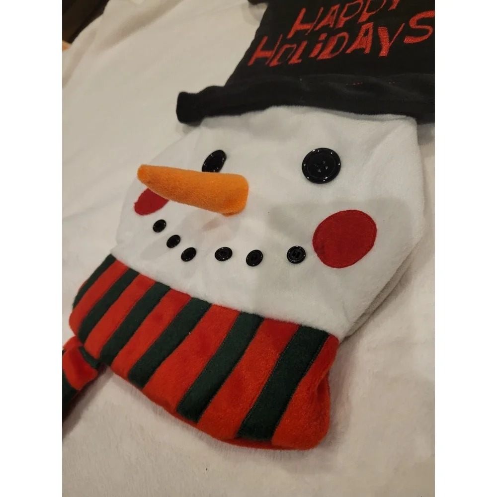 Hanging Snowman Head Stocking